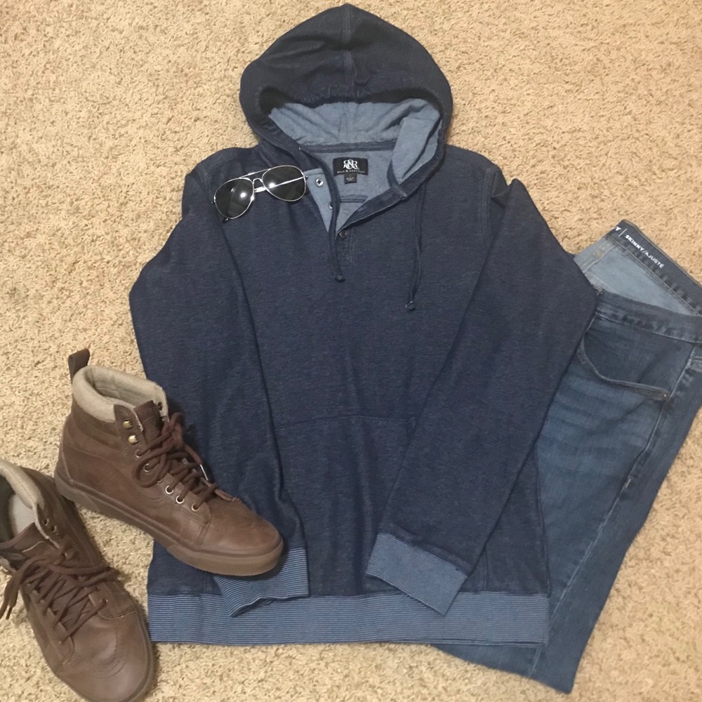 ✨SALE✨ Rock & Republic Navy Hoodie